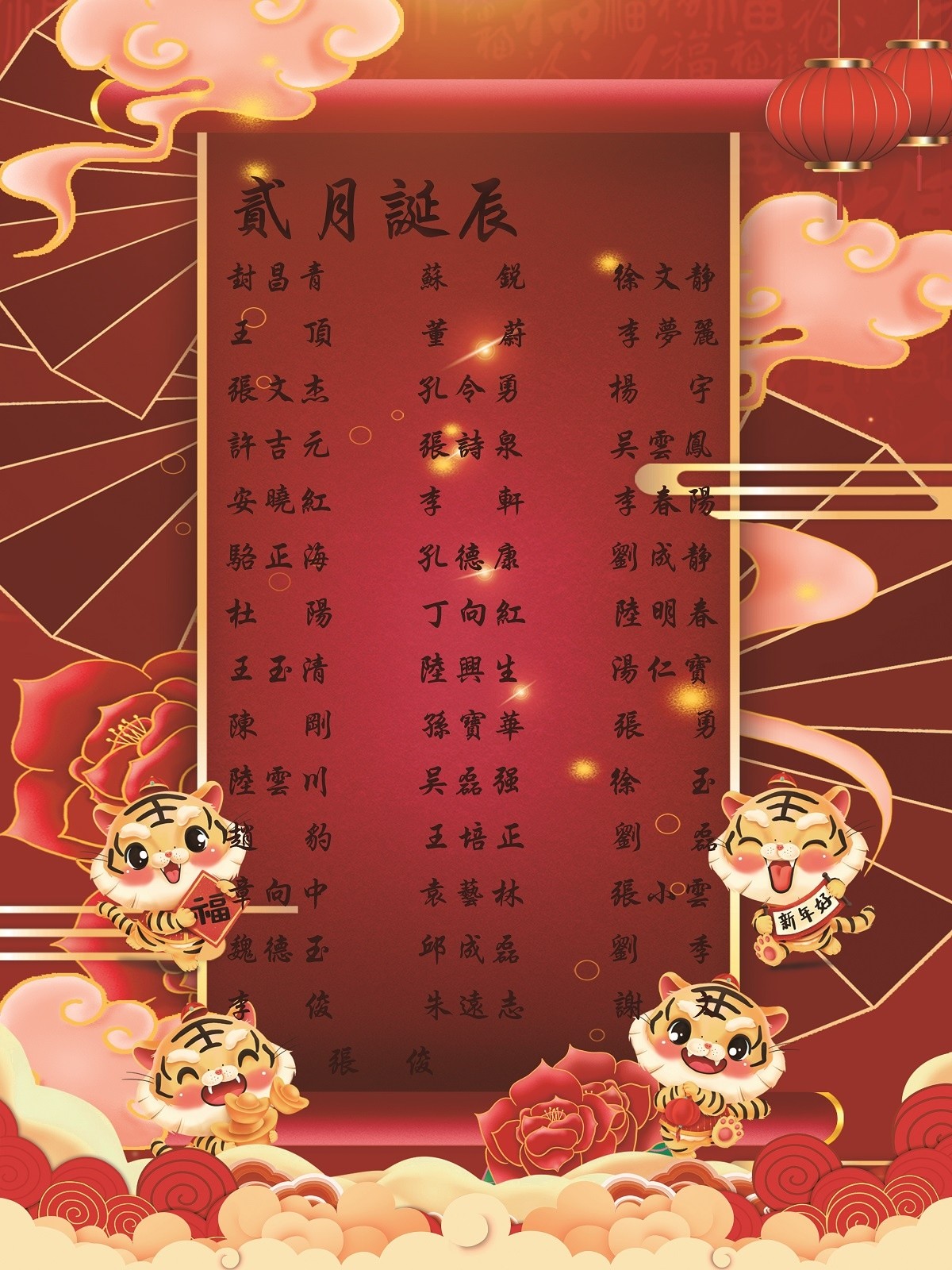 【生日祝?！抗ё?2月生日的員工生日快樂！